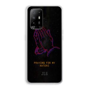 Praying For My Haters: Oppo A94 5G Transparant Hoesje