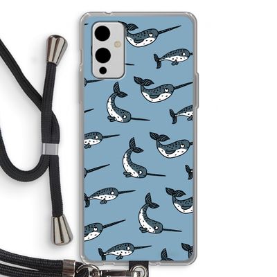 Narwhal: OnePlus 9 Transparant Hoesje met koord