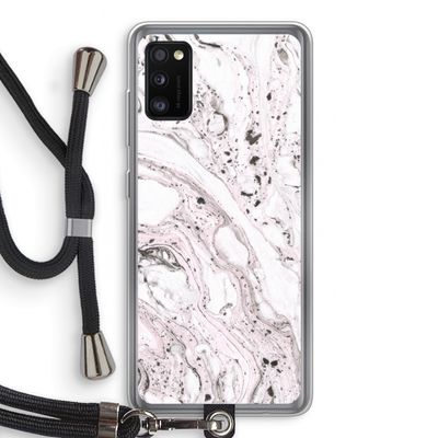 Mengelmoes: Samsung Galaxy A41 Transparant Hoesje met koord