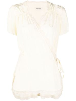 Zadig&Voltaire blouse à effet cache-cœur - Tons neutres