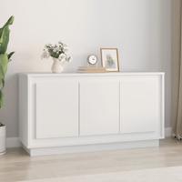 Dressoir 102x35x55 cm bewerkt hout wit - thumbnail