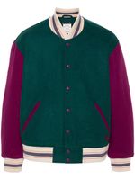 Acne Studios veste ceinturée à design colour block - Vert