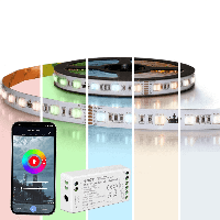30 meter complete set RGBWW led strip met Zigbee controller