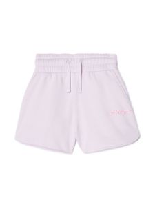 Off-White Kids short Big Bookish en coton - Violet