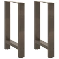 Salontafelpoten 2 st 60x(72-73) cm staal naturel