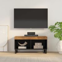 Tv-meubel 85x33x43,5 cm massief mangohout - thumbnail