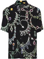 John Richmond chemise à imprimé Jewelry-Stones - Noir - thumbnail