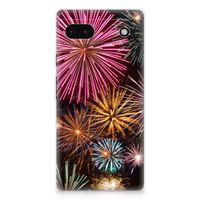 Google Pixel 6A Silicone Back Cover Vuurwerk - thumbnail