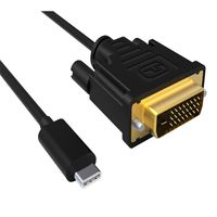 ACT SB0033 USB-C Conversie Kabel | Type C naar DVI Male | 4K/30Hz | 2 meter