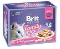 BRIT Premium Family Plate Filets in gelei mix van smaken - natvoer voor katten - 12x85g BRIT Premium Family Plate Filets in gelei mix van smaken - natvoer voor katten - 12x85g