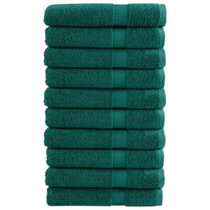 VidaXL Saunadoeken solund 10 st 600 g/m² 80x200 cm groen