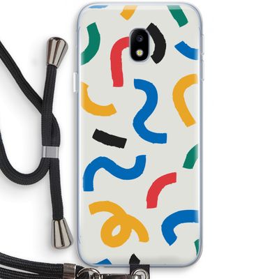 Illustratieve pop 2: Samsung Galaxy J3 (2017) Transparant Hoesje met koord