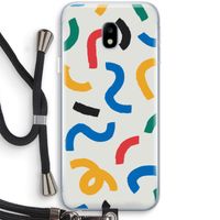 Illustratieve pop 2: Samsung Galaxy J3 (2017) Transparant Hoesje met koord