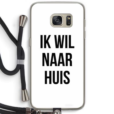 Ik wil naar huis: Samsung Galaxy S7 Transparant Hoesje met koord