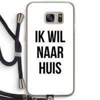 Ik wil naar huis: Samsung Galaxy S7 Transparant Hoesje met koord