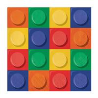 Haza Witbaard Bouwblokjes servetten, 16st.