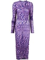 Mugler robe Star Mesh - Violet Mugler robe Star Mesh - Violet