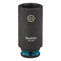 Makita E-16380 Impact Black Krachtdop 3/8" lang | 21 mm Makita E-16380 Impact Black Krachtdop 3/8" lang | 21 mm