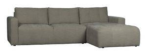 vtwonen Loungebank 'Bar' Rechts, Washed look, kleur Warm Grijs