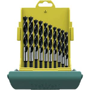 Heller Tools 24646 0 Hout-spiraalboorset 10-delig 3 mm, 4 mm, 5 mm, 6 mm, 7 mm, 8 mm, 9 mm, 10 mm, 11 mm, 12 mm Cilinderschacht 1 set(s)