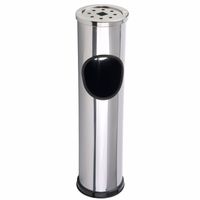 Afvalbak & asbak rvs 565x145mm
