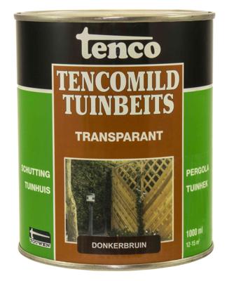Transparant donkerbruin 1l mild verf/beits - Tenco
