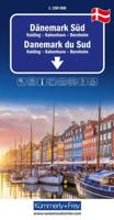 Wegenkaart - landkaart Denemarken Zuid | Kümmerly & Frey