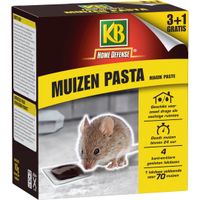 KB Muizen Pasta Alfachloralose Kant-en-Klare Lokdoos 4st 'Magik Paste' - KB Home Defence