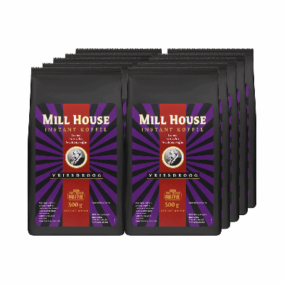 Mill House arabica vriesdroog (10x 500gr) Mill House arabica vriesdroog (10x 500gr)