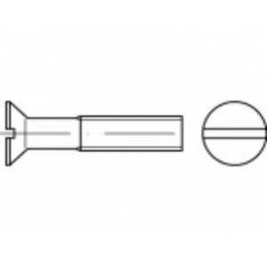 TOOLCRAFT TO-5392158 Verzonken schroeven M3 18 mm Sleuf Staal Galvanisch verzinkt 2000 stuk(s)