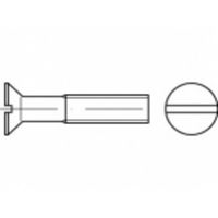 TOOLCRAFT TO-5392158 Verzonken schroeven M3 18 mm Sleuf Staal Galvanisch verzinkt 2000 stuk(s)