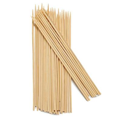 Sateprikkers - 85x - bamboe hout - 30 cm - spiezen - satestokjes