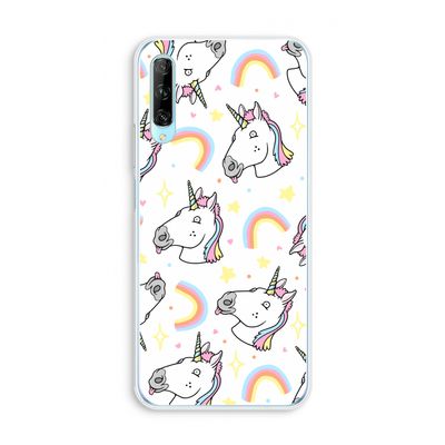 Rainbow Unicorn: Huawei P Smart Pro Transparant Hoesje
