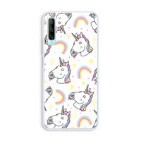 Rainbow Unicorn: Huawei P Smart Pro Transparant Hoesje