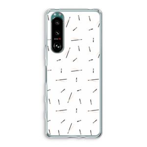 Hipster stripes: Sony Xperia 5 III Transparant Hoesje