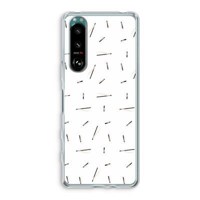 Hipster stripes: Sony Xperia 5 III Transparant Hoesje