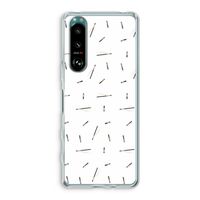 Hipster stripes: Sony Xperia 5 III Transparant Hoesje