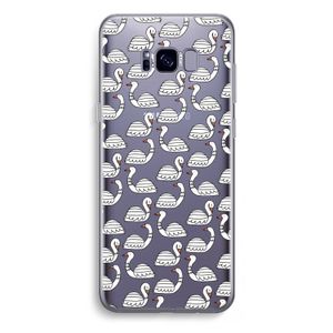 Zwanen: Samsung Galaxy S8 Plus Transparant Hoesje