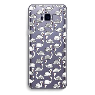 Zwanen: Samsung Galaxy S8 Plus Transparant Hoesje