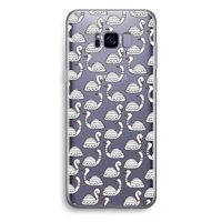 Zwanen: Samsung Galaxy S8 Plus Transparant Hoesje