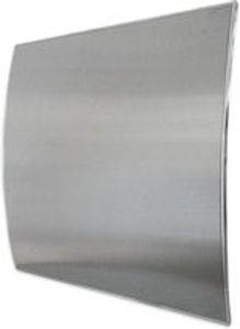 Whisper Design Ventilatierooster Vierkant (afvoer & Toevoer) Ø100mm - Rvs Gebogen