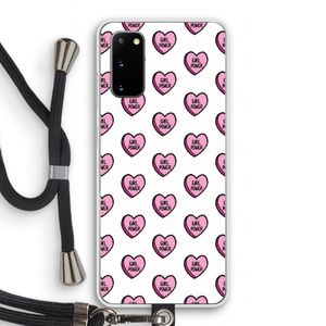 GIRL POWER: Samsung Galaxy S20 Transparant Hoesje met koord