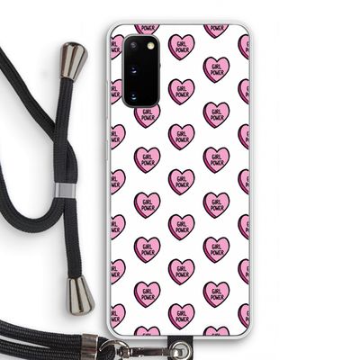 GIRL POWER: Samsung Galaxy S20 Transparant Hoesje met koord