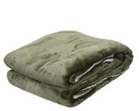 Sprei pesl130b170h1.5 cm donker groen - Decoris