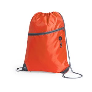 Sport gymtas/rugtas/draagtas oranje met rijgkoord 34 x 44 cm van polyester