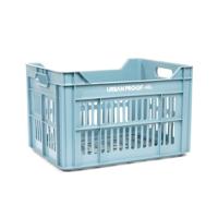 UrbanProof Urban proof fietskrat recycled kunststof 30l licht blauw 40x30x25 cm