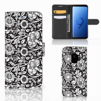 Samsung Galaxy S9 Hoesje Black Flowers