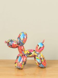 Pop-Art ballonhondje, 18 cm.