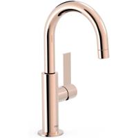 Wastafelkraan Tres Project | Opbouw | Draaibare uitloop | Mengkraan | Standaard model | 1-hendel | Rond | 24k Rose goud