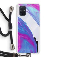 Zweverige regenboog: Samsung Galaxy A71 Transparant Hoesje met koord Zweverige regenboog: Samsung Galaxy A71 Transparant Hoesje met koord